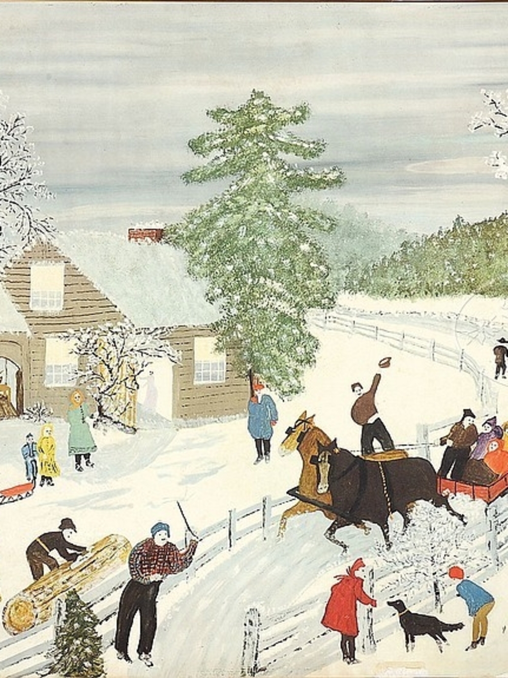 Vintage authorized version of  "Joy Ride" (originally painted in 1953)